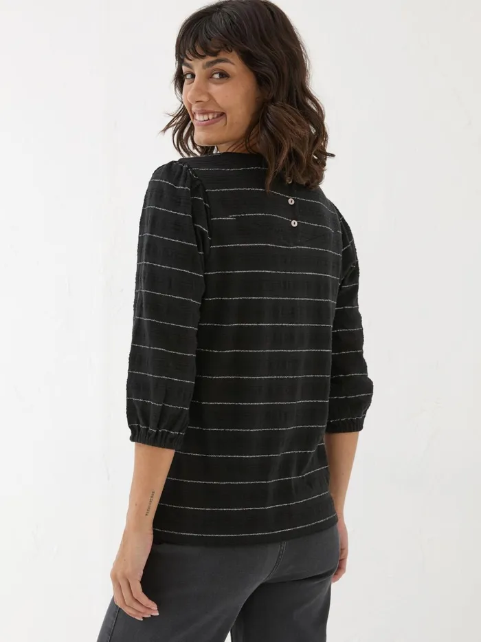 Fat Face Tops and TShirts Penny Black Stripe Top 8211 Women Fat Face Tops and TShirts Penny Black Stripe Top 8211 Women