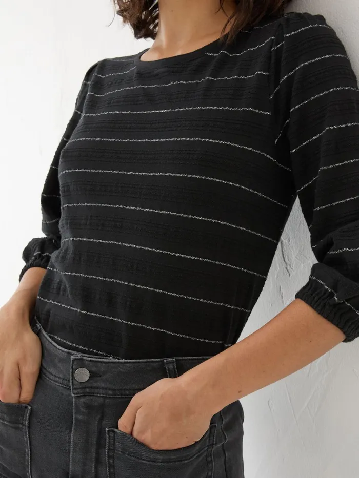 Fat Face Tops and TShirts Penny Black Stripe Top 8211 Women Fat Face Tops and TShirts Penny Black Stripe Top 8211 Women