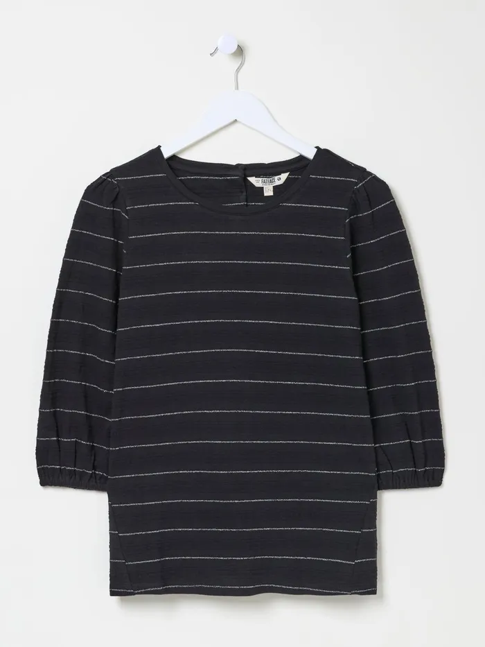 Fat Face Tops and TShirts Penny Black Stripe Top 8211 Women Fat Face Tops and TShirts Penny Black Stripe Top 8211 Women