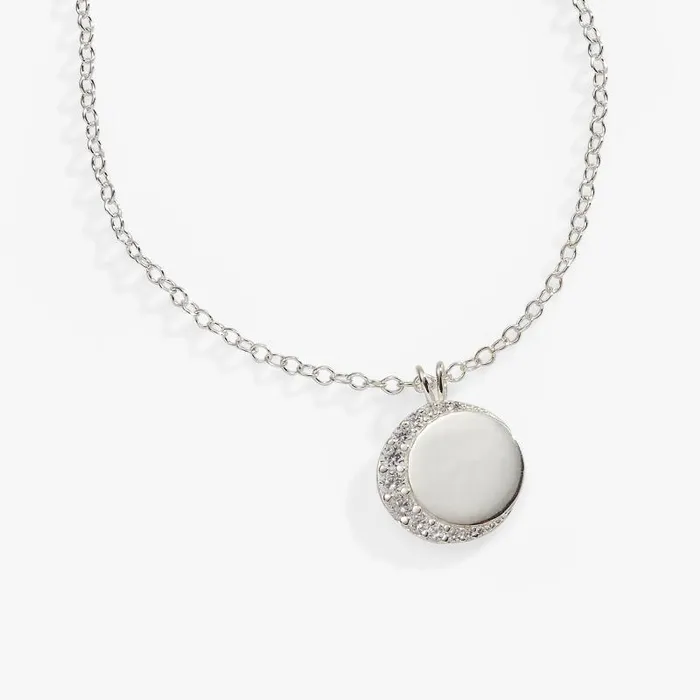 Fine Jewelry Women Alex And Ani Crescent Moon Pendant Necklace Sterling Silver