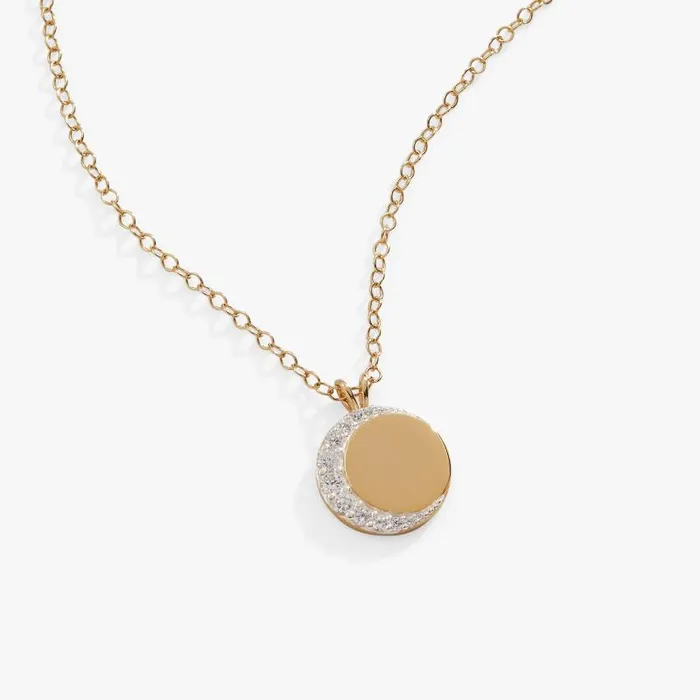 Fine Jewelry Women Alex And Ani Crescent Moon Pendant Necklace Sterling Silver