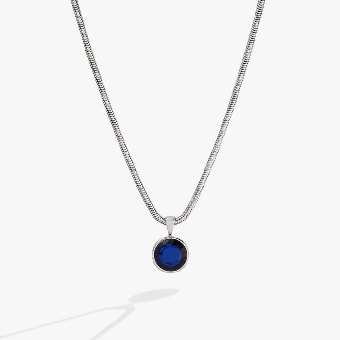 Fine Jewelry Women Alex And Ani Sapphire Crystal Necklace Stainless Steel Silver Fine Jewelry Women Alex And Ani Sapphire Crystal Necklace Stainless Steel Silver