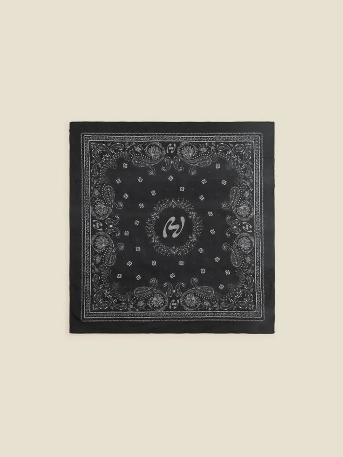 Fine Scarves WomenMen Holzweiler Cotton Fine Scarf Black Mix