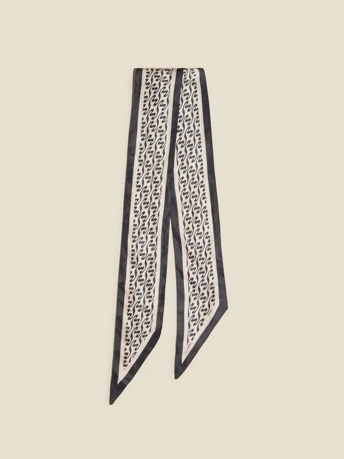 Fine Scarves WomenMen Holzweiler Thin Tie Scarf Black Mix