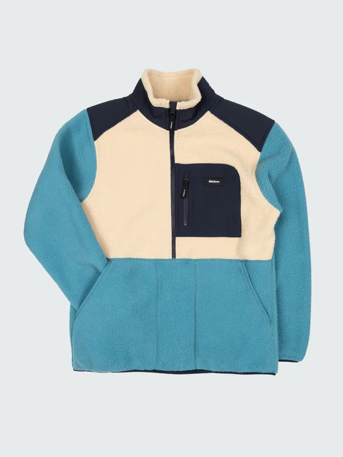 Finisterre Fleece Men Bolster 14 Zip Fleece Ocean Stormoatmeal