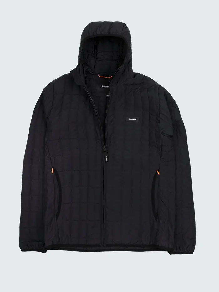 Finisterre Jackets and Coats Men Firecrest Hooded Jacket Black