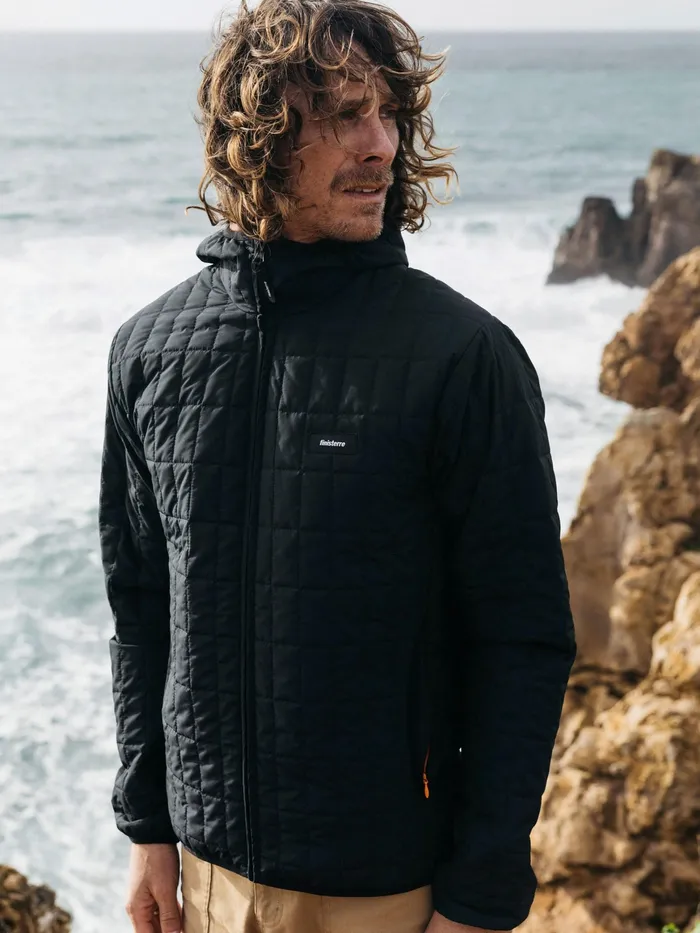 Finisterre Jackets and Coats Men Firecrest Hooded Jacket Black