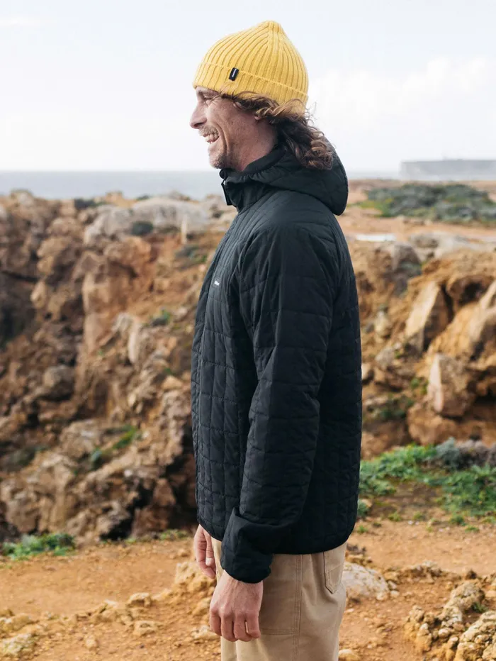 Finisterre Jackets and Coats Men Firecrest Hooded Jacket Black