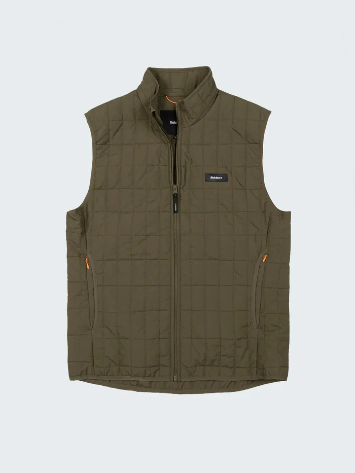 Finisterre Jackets and Coats Men Firecrest Insulated Vest Olive