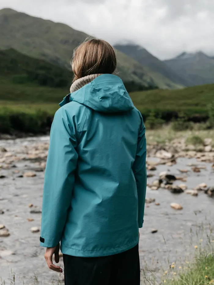 Finisterre Jackets and Coats Women Skybird Waterproof Jacket Ocean Storm
