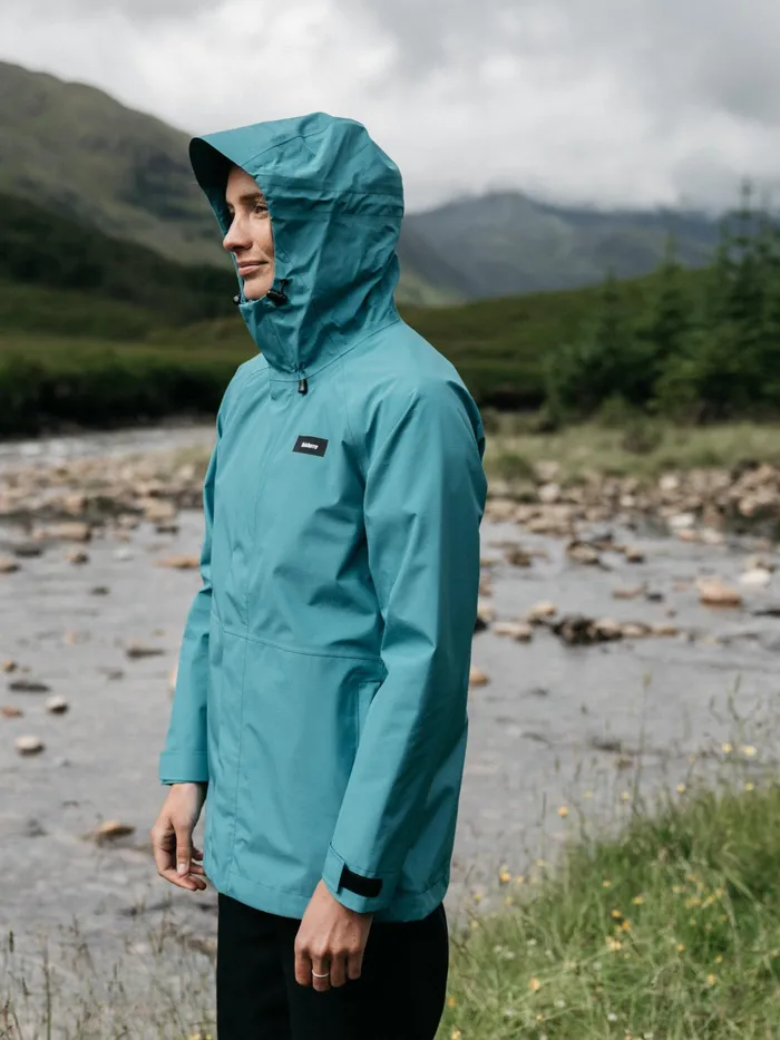 Finisterre Jackets and Coats Women Skybird Waterproof Jacket Ocean Storm