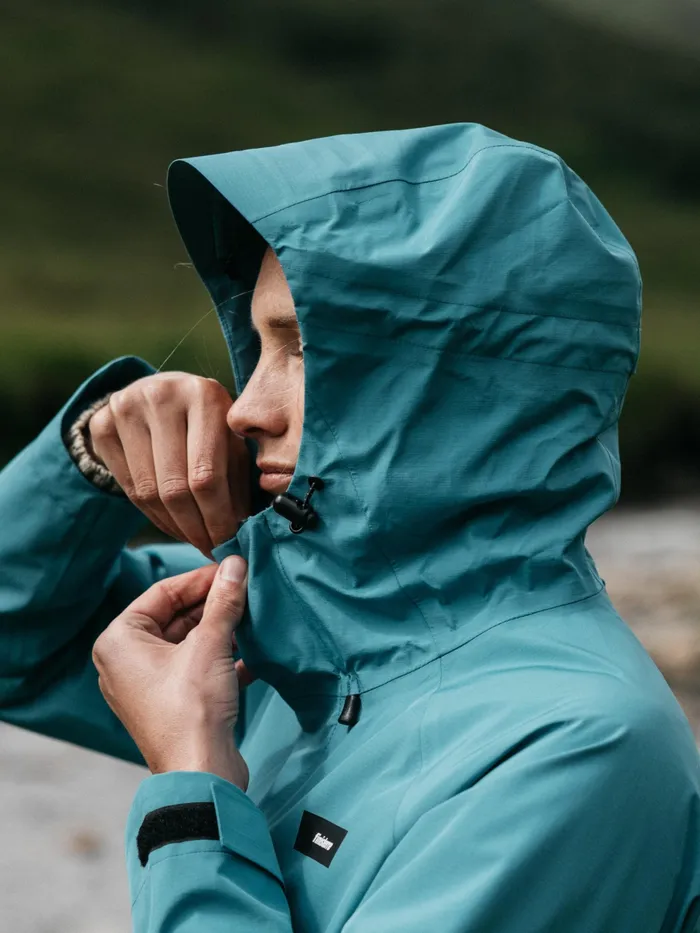 Finisterre Jackets and Coats Women Skybird Waterproof Jacket Ocean Storm