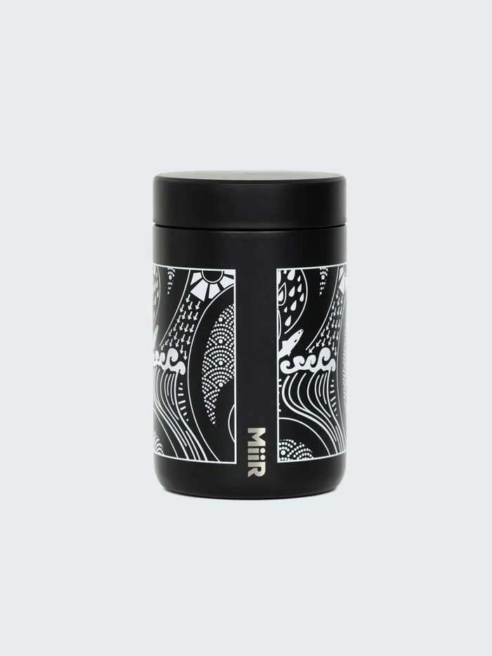 Finisterre Outdoor Accessories MenWomen MiiR Food Flask 24oz Black Paisley