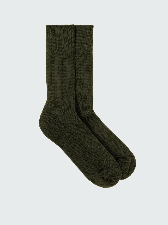 Finisterre Socks MenWomen Ribbed Sock Khaki