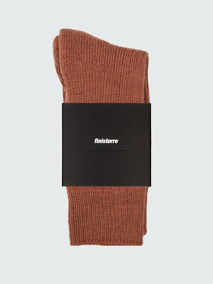 Finisterre Socks MenWomen Ribbed Sock Malva