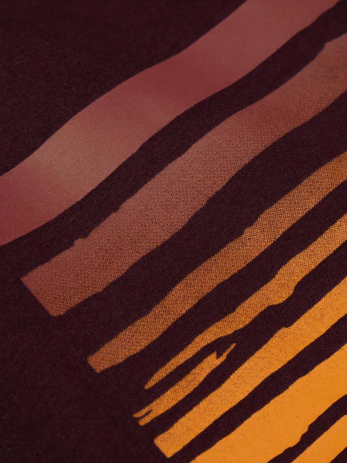 Finisterre TShirts Men Cape TShirt Black Cherry