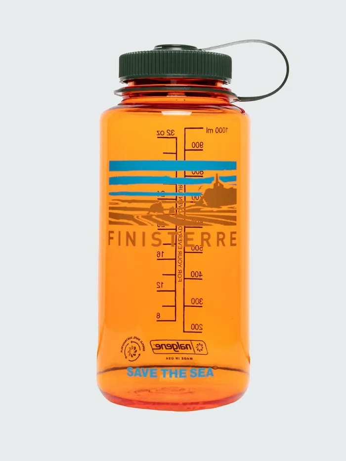 Finisterre Water Bottles MenWomen Nalgene Sustain 1L Wide Mouth Bottle Harvest Gold