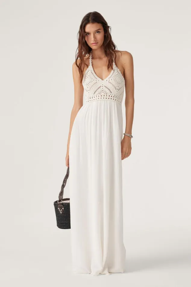 FirenzaCrochet Dress Clothing Baandsh Dresses