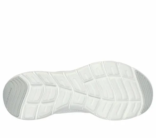 Flex Appeal 50 8211 Uptake White Silver Women SKECHERS Lace Up