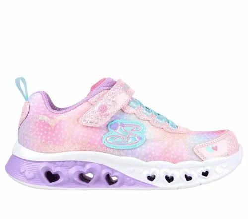 Flutter Heart Lights 8211 Simply Love Pink Multi Kids SKECHERS Big Kids UK Sizes 36