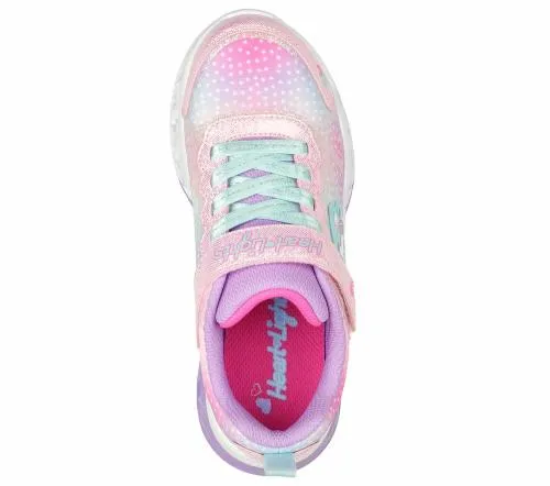 Flutter Heart Lights 8211 Simply Love Pink Multi Kids SKECHERS Big Kids UK Sizes 36