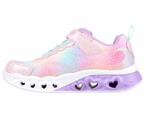 Flutter Heart Lights 8211 Simply Love Pink Multi Kids SKECHERS Big Kids UK Sizes 36