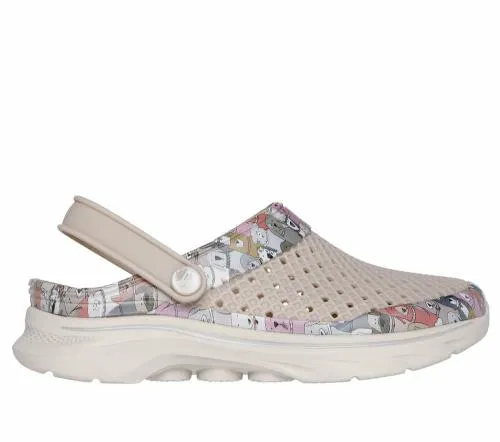 Foamies GO WALK 7 8211 Puppy Party Taupe Multi Women SKECHERS Sandals