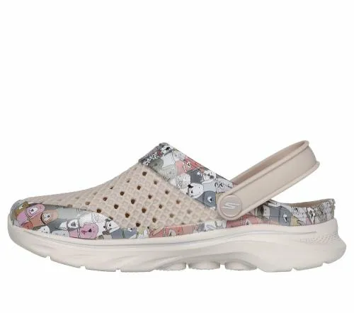 Foamies GO WALK 7 8211 Puppy Party Taupe Multi Women SKECHERS Sandals