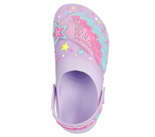 Foamies Sweetheart 8211 Wing Stars Lavender Multi Kids SKECHERS Kids UK Sizes 9525