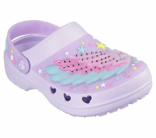 Foamies Sweetheart 8211 Wing Stars Lavender Multi Kids SKECHERS Kids UK Sizes 9525