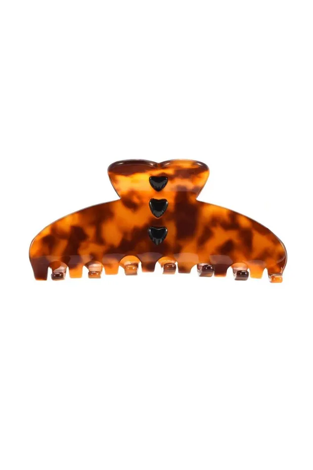 For Love and Lemons Accessories Mega Lucky Hair Clips Brown 8211 Women