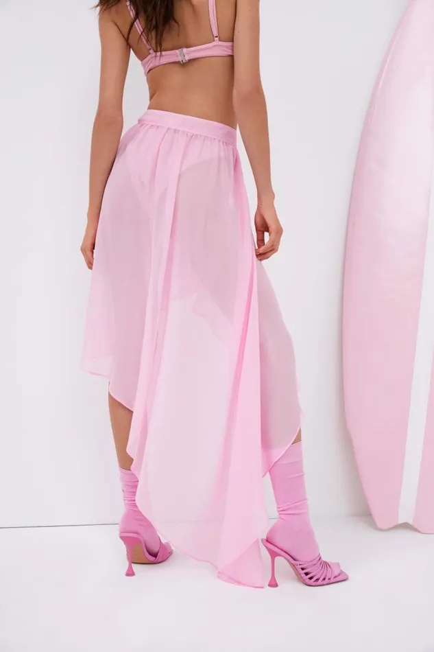 For Love and Lemons Bottoms Bailey Coverup Skirt Pink 8211 Women