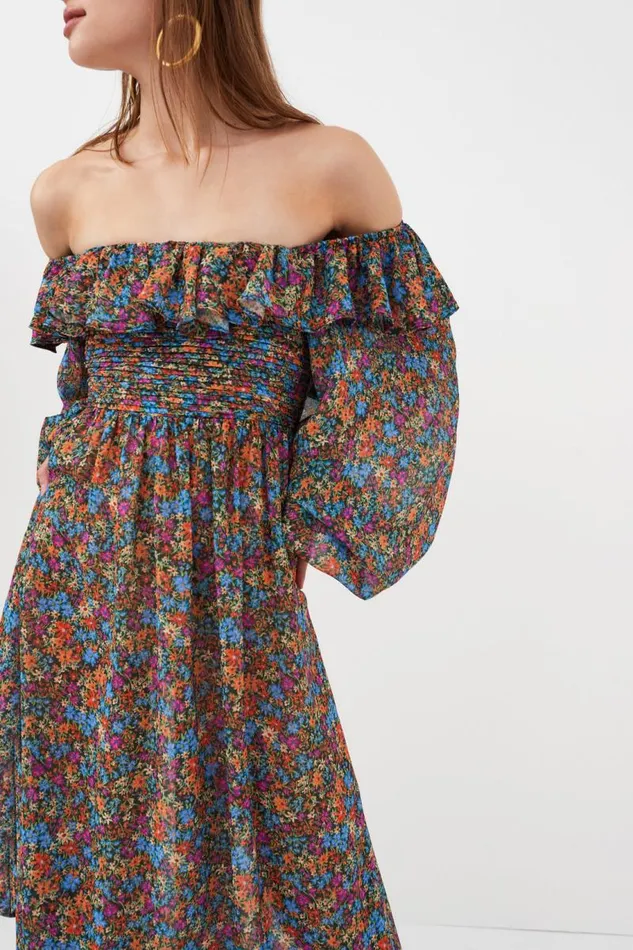 For Love and Lemons Dresses Brittany Midi Dress Blue 8211 Women For Love and Lemons Dresses Brittany Midi Dress Blue 8211 Women