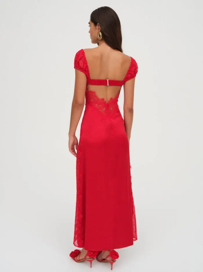 For Love and Lemons Dresses Casey Maxi Dress Red 8211 Women For Love and Lemons Dresses Casey Maxi Dress Red 8211 Women