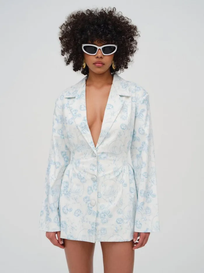 For Love and Lemons Dresses Chantal Blazer Dress Blue 8211 Women