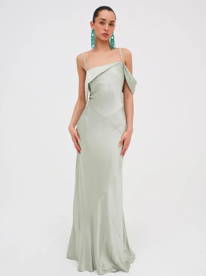 For Love and Lemons Dresses Jewel Maxi Dress Sage 8211 Women