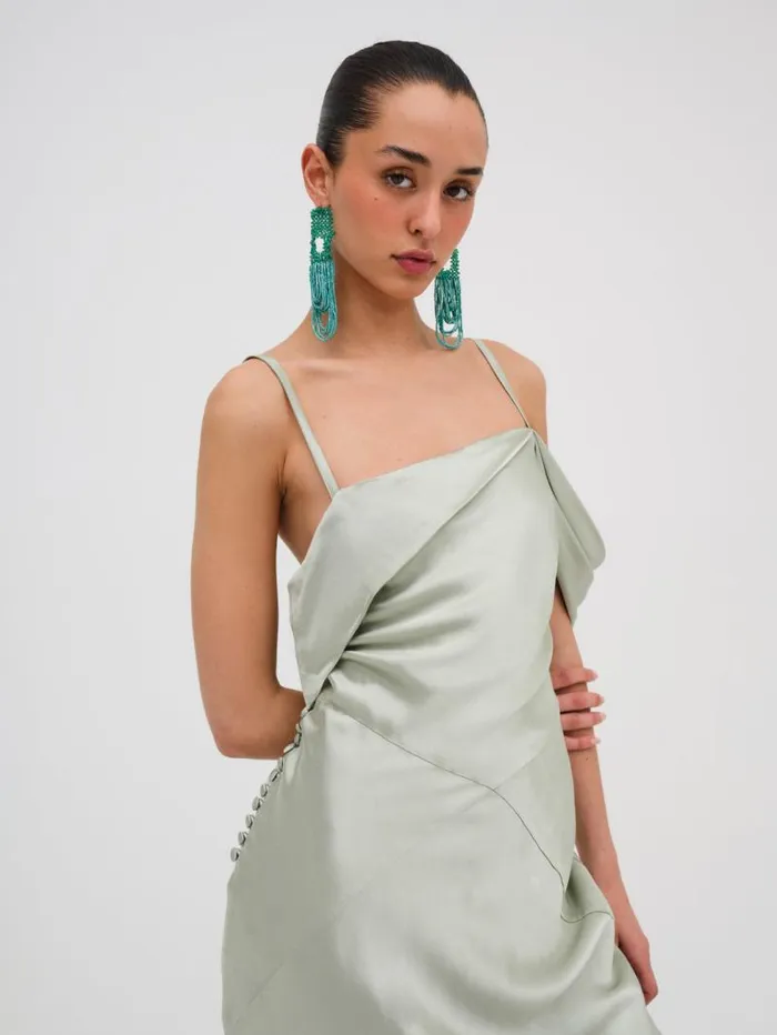 For Love and Lemons Dresses Jewel Maxi Dress Sage 8211 Women