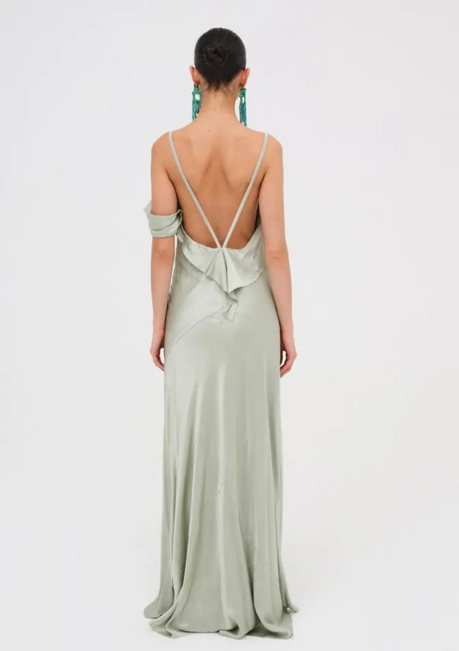 For Love and Lemons Dresses Jewel Maxi Dress Sage 8211 Women