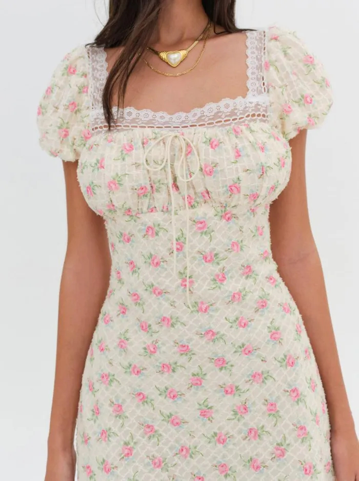 For Love and Lemons Dresses Maxine Mini Dress Ivory 8211 Women