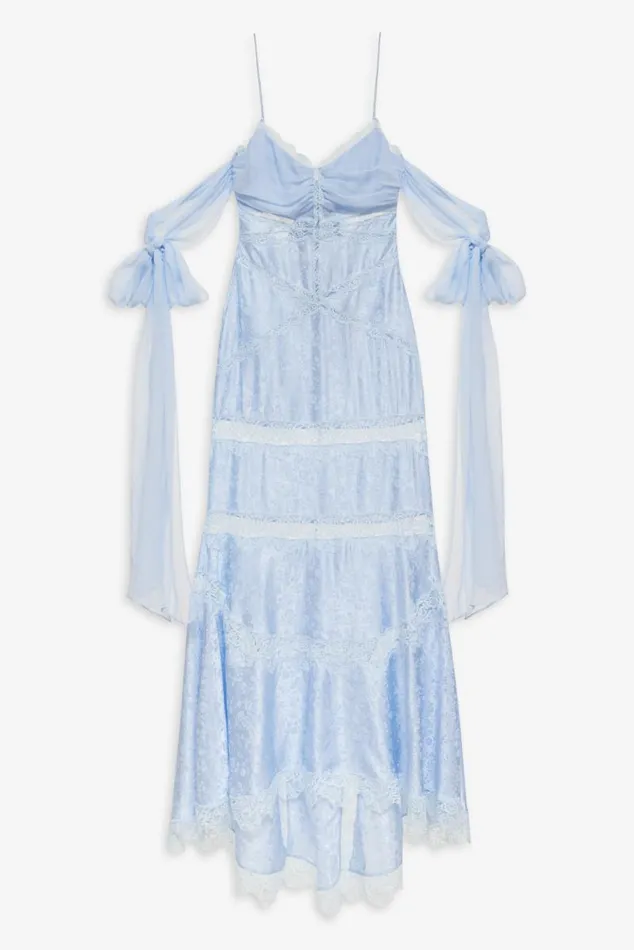 For Love and Lemons Dresses Rita Lace Gown Blue 8211 Women