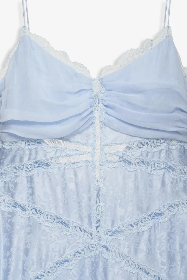 For Love and Lemons Dresses Rita Lace Gown Blue 8211 Women