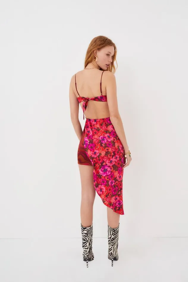 For Love and Lemons Dresses Rita Midi Dress Red 8211 Women For Love and Lemons Dresses Rita Midi Dress Red 8211 Women