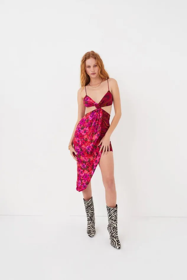 For Love and Lemons Dresses Rita Midi Dress Red 8211 Women For Love and Lemons Dresses Rita Midi Dress Red 8211 Women