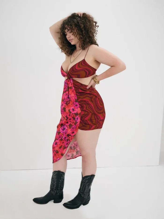 For Love and Lemons Dresses Rita Midi Dress Red 8211 Women For Love and Lemons Dresses Rita Midi Dress Red 8211 Women