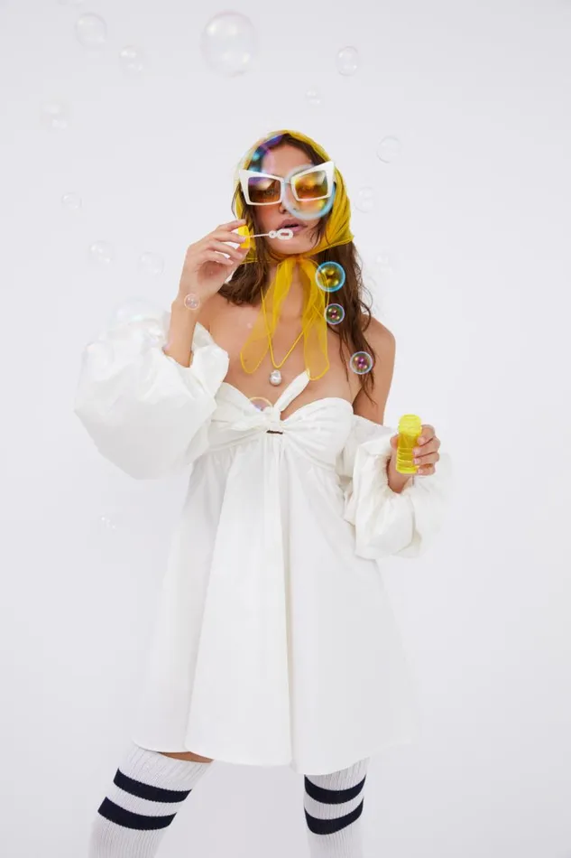 For Love and Lemons Dresses Saint Lucia Mini Dress White 8211 Women