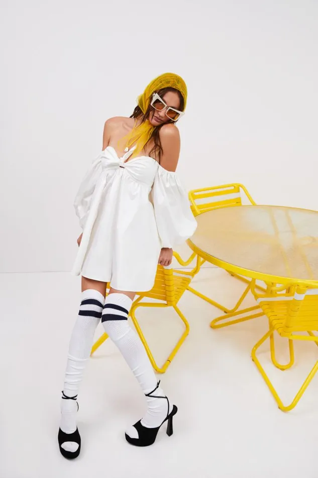 For Love and Lemons Dresses Saint Lucia Mini Dress White 8211 Women