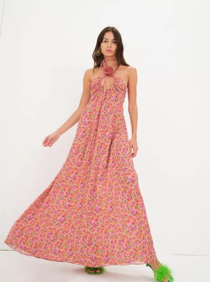 For Love and Lemons Dresses Suzette Maxi Dress Pink 8211 Women