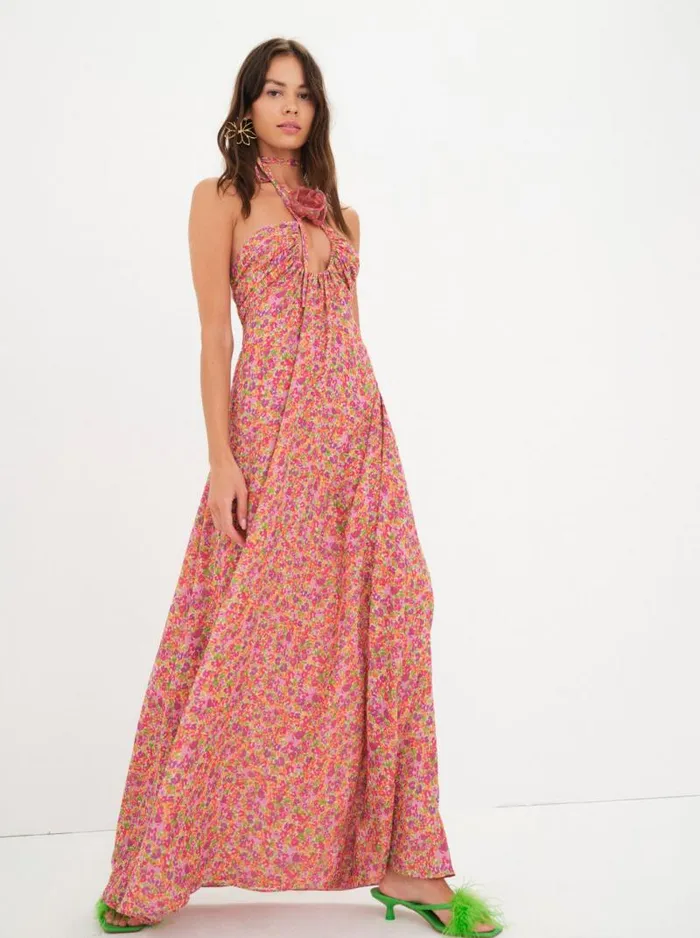 For Love and Lemons Dresses Suzette Maxi Dress Pink 8211 Women