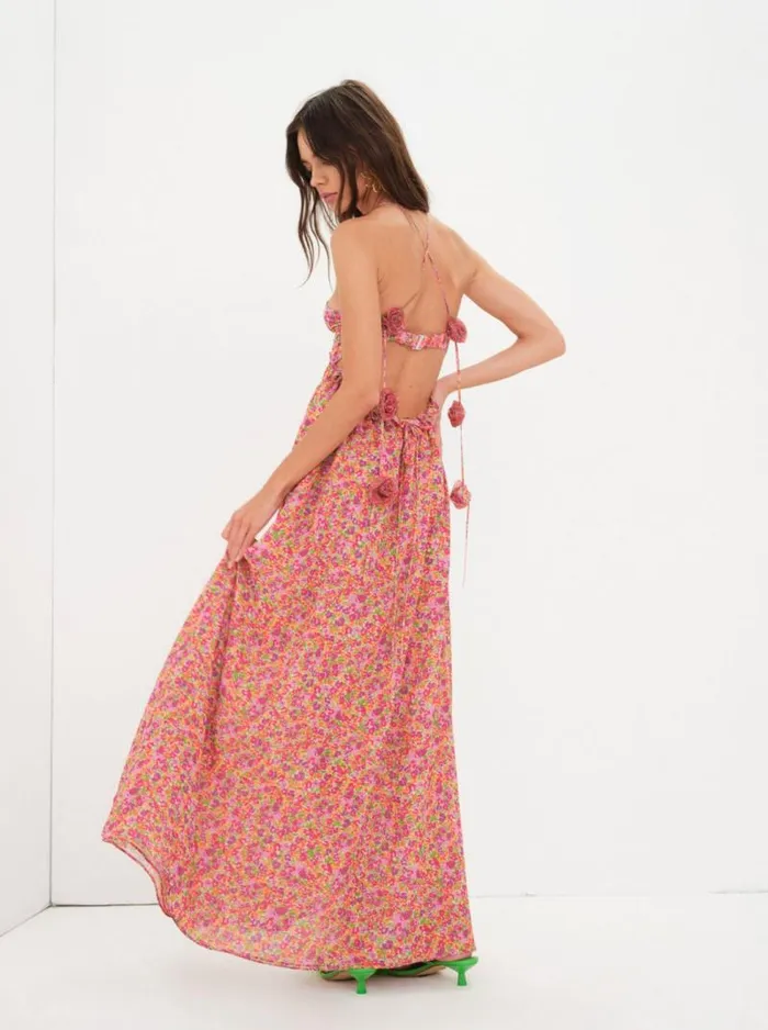 For Love and Lemons Dresses Suzette Maxi Dress Pink 8211 Women