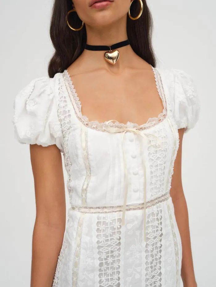 For Love and Lemons Dresses Tracy Mini Dress White 8211 Women